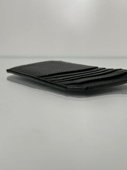 Saint  Laurent Black Zip Cardholder SHW