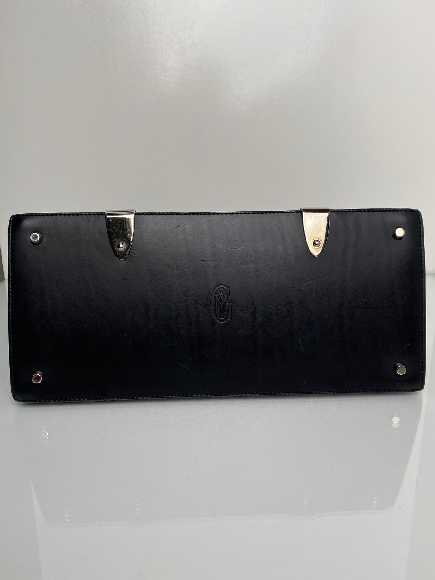 Goyard Black PM Goyardine Top Handle Tote Bag SHW