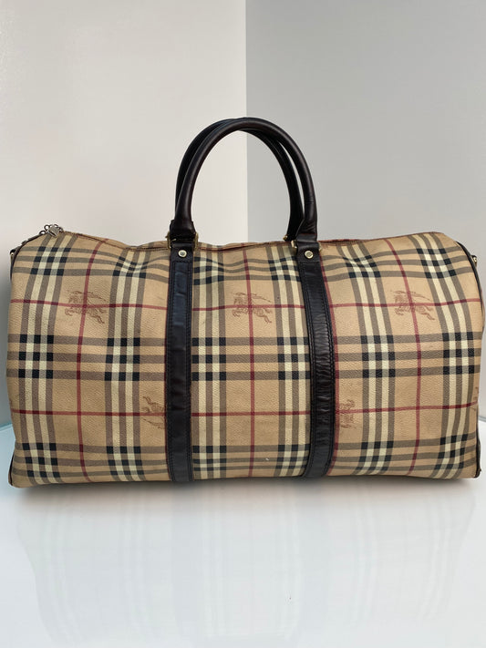 Burberry Vintage Tartan Duffle Bag (As Is)