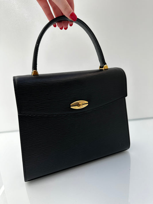 Louis Vuitton Black Epi Top Handle Bag