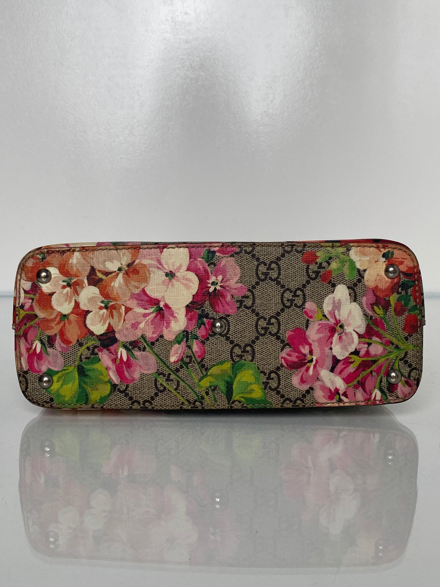 Gucci Blooms Mini Crossbody Tote Bag Pink GHW
