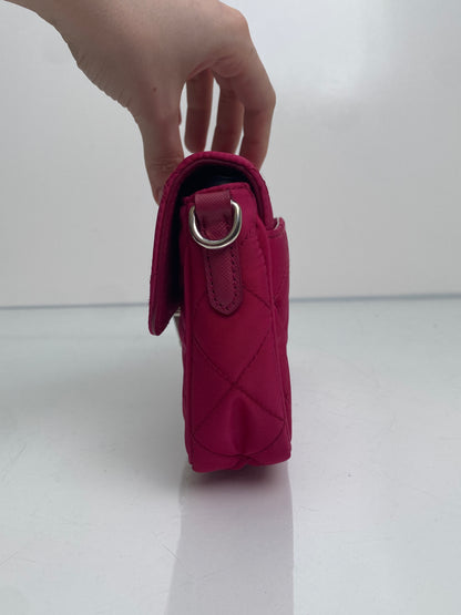 Prada Pink Tessuto Crossbody Bag SHW