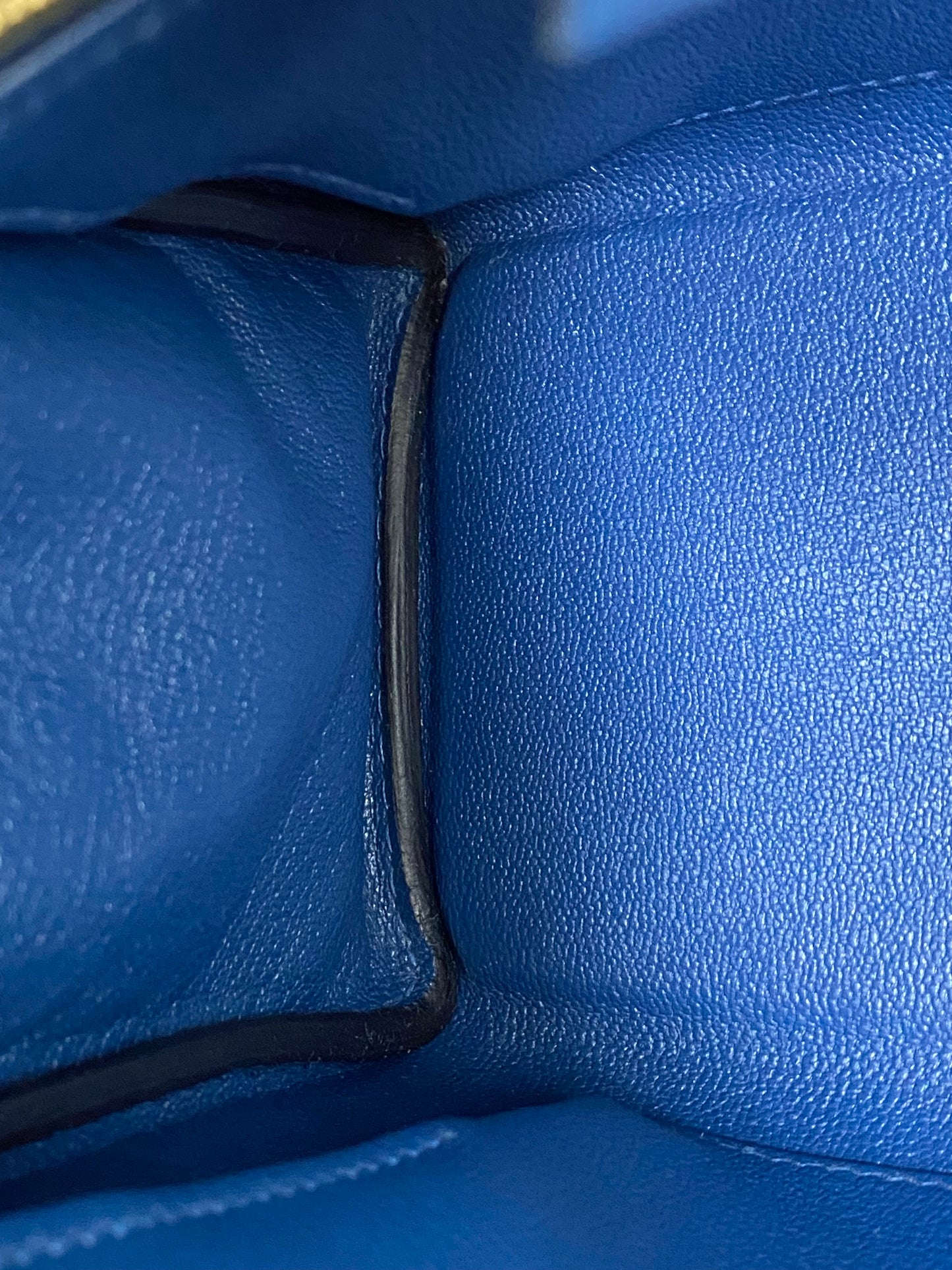 Hermes Kelly 25 Bleu Agate Togo GHW #K