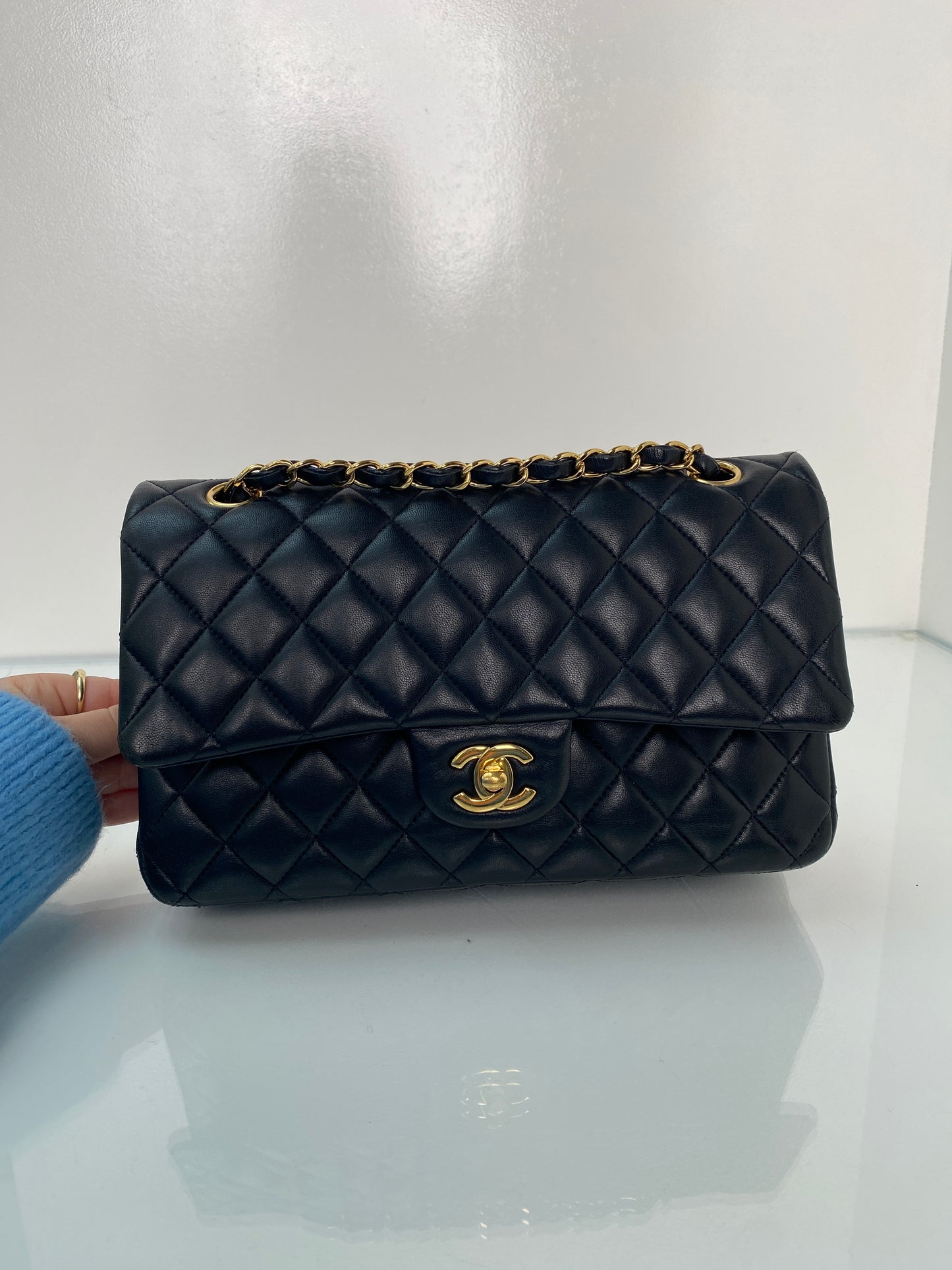 Chanel Classic Black Medium Lambskin Bag GHW