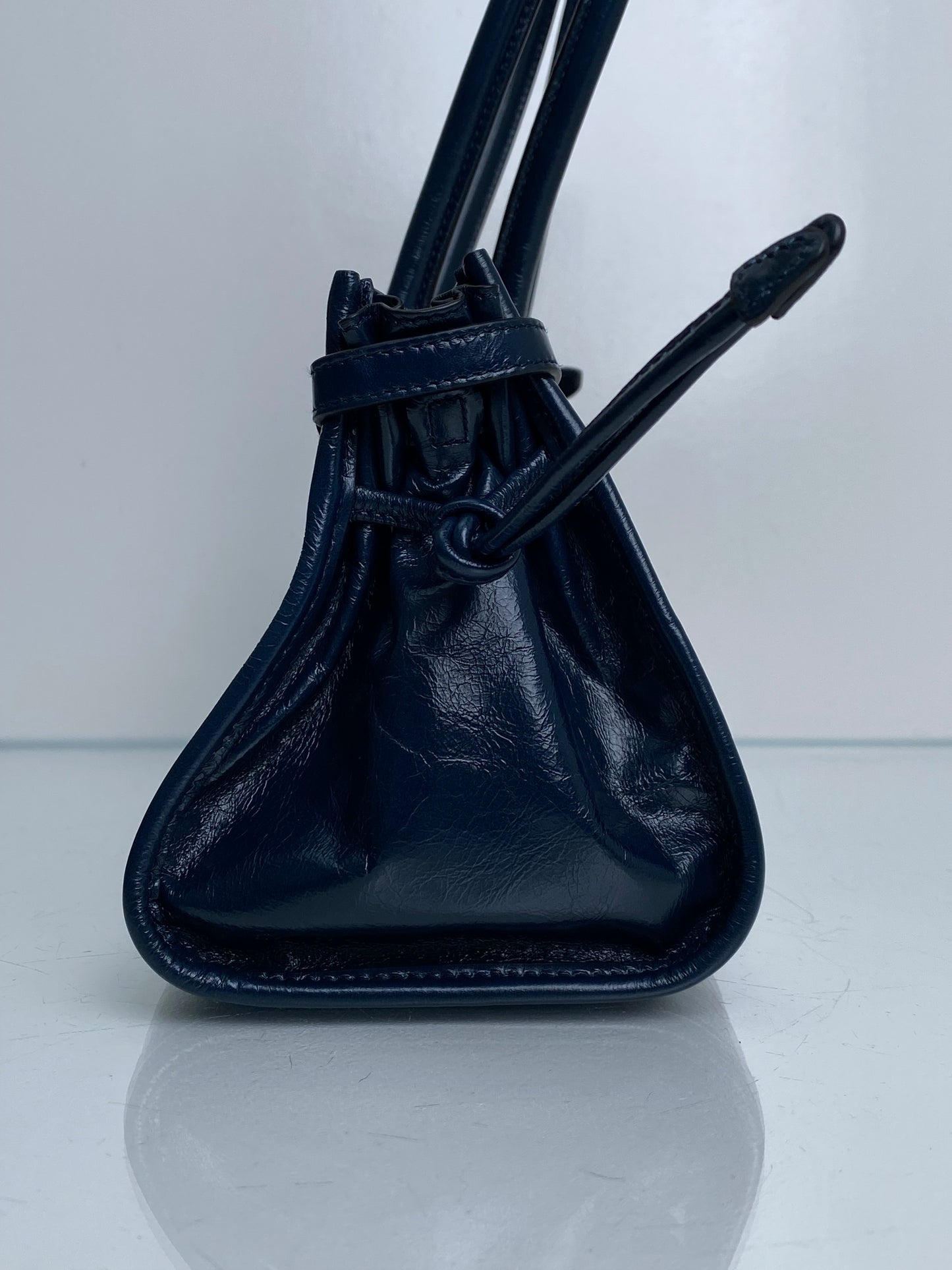 Prada Teal Bonnie Leather Shoulder Bag GHW