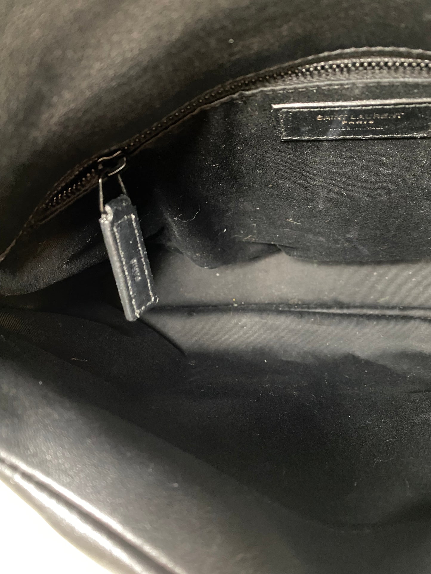 Saint Laurent Black Lou Lou Puffer Bag BHW