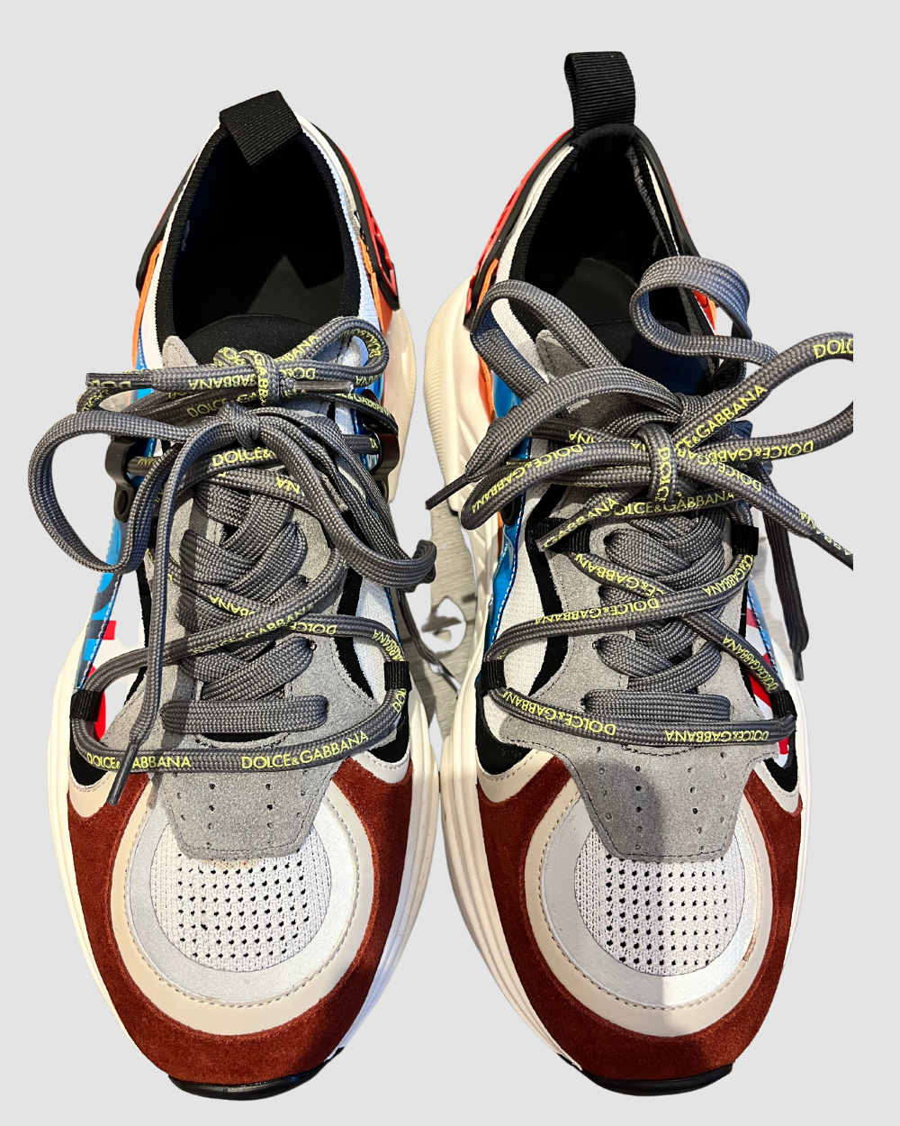 Dolce & Gabbana Multicolor Suede Detailing Sneakers