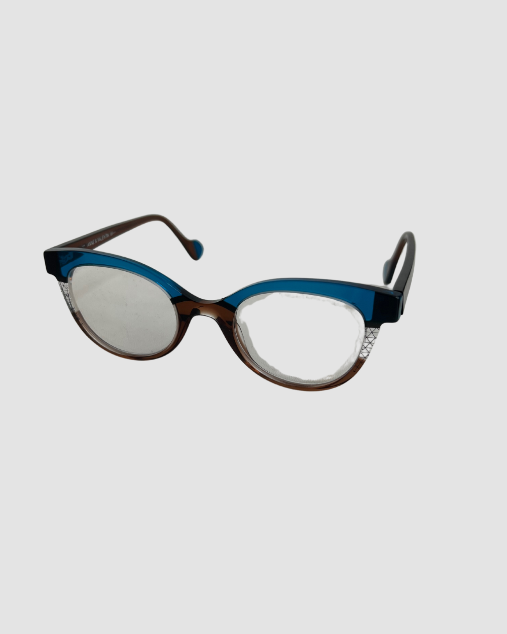 Anne & Valentin Blue/Brown Reader Glasses