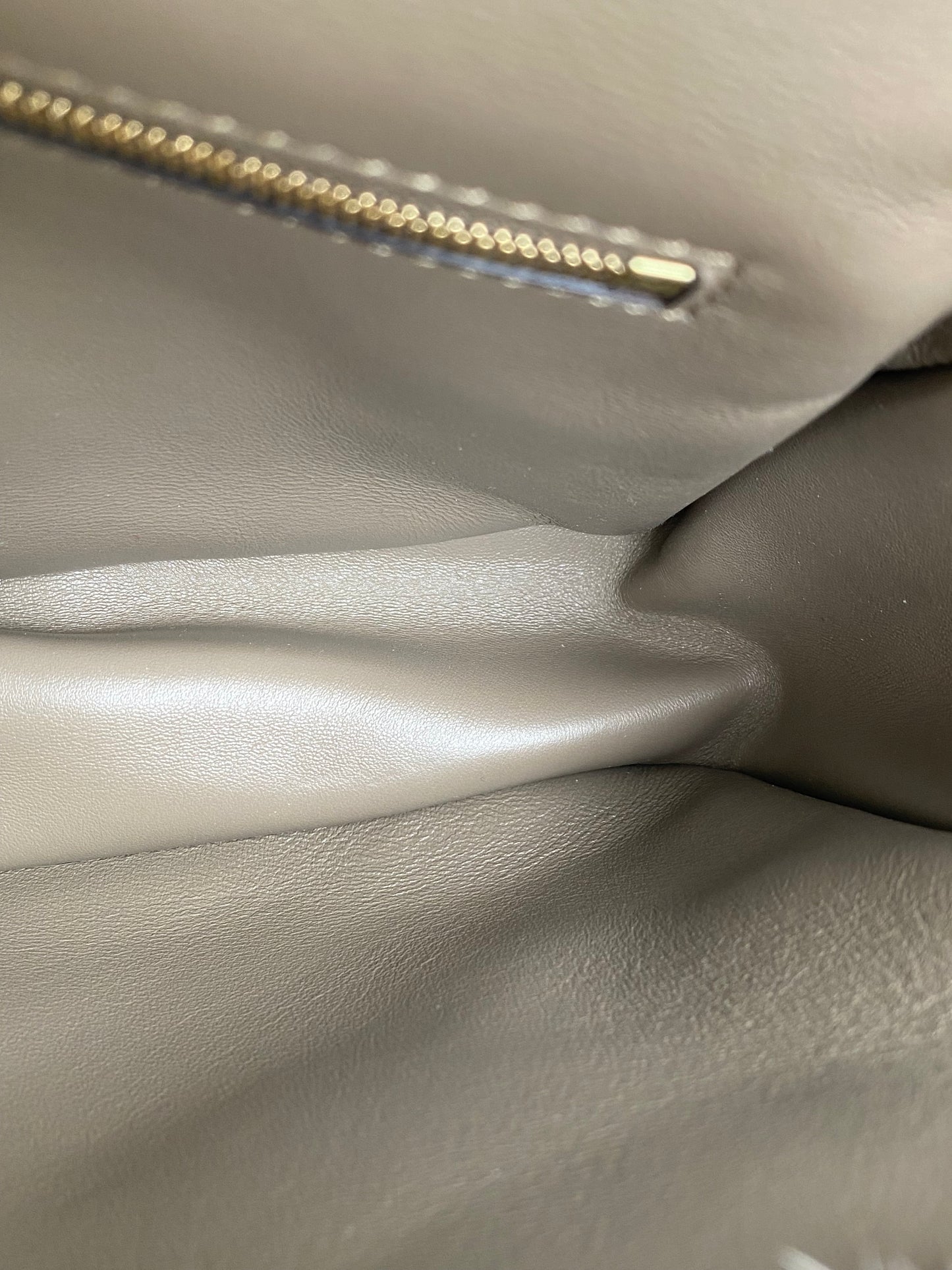 Fendi Grey Mink Fringe Baguette Bag GHW