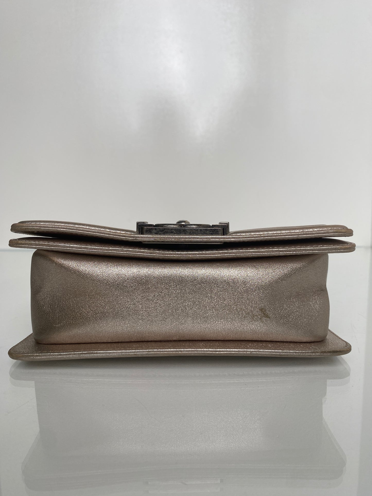 Chanel Limited Edition Champagne Swarovski Small Boy Bag RHW #19