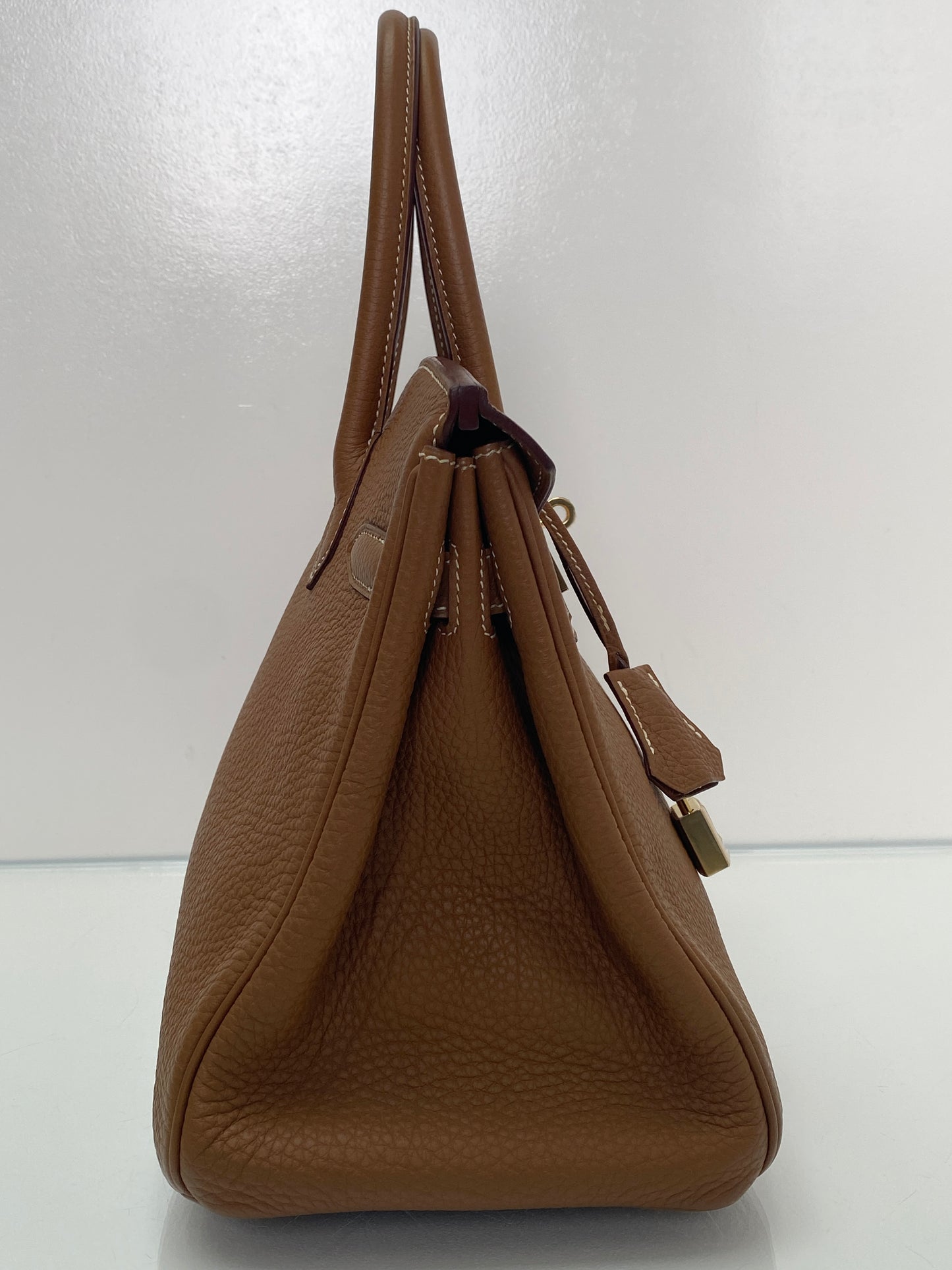 Hermes Birkin 30 Gold Togo GHW #Q