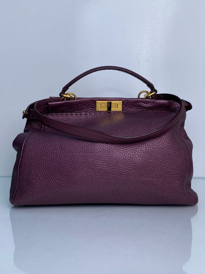 Fendi Purple XXL Peekaboo Bag GHW