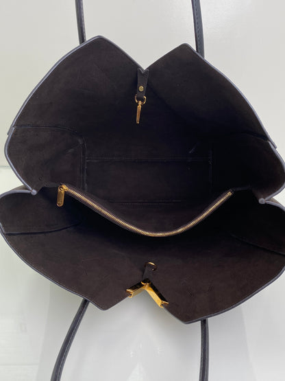 Louis Vuitton Black Leather & Monogram Kimono MM Canvas Bag GHW