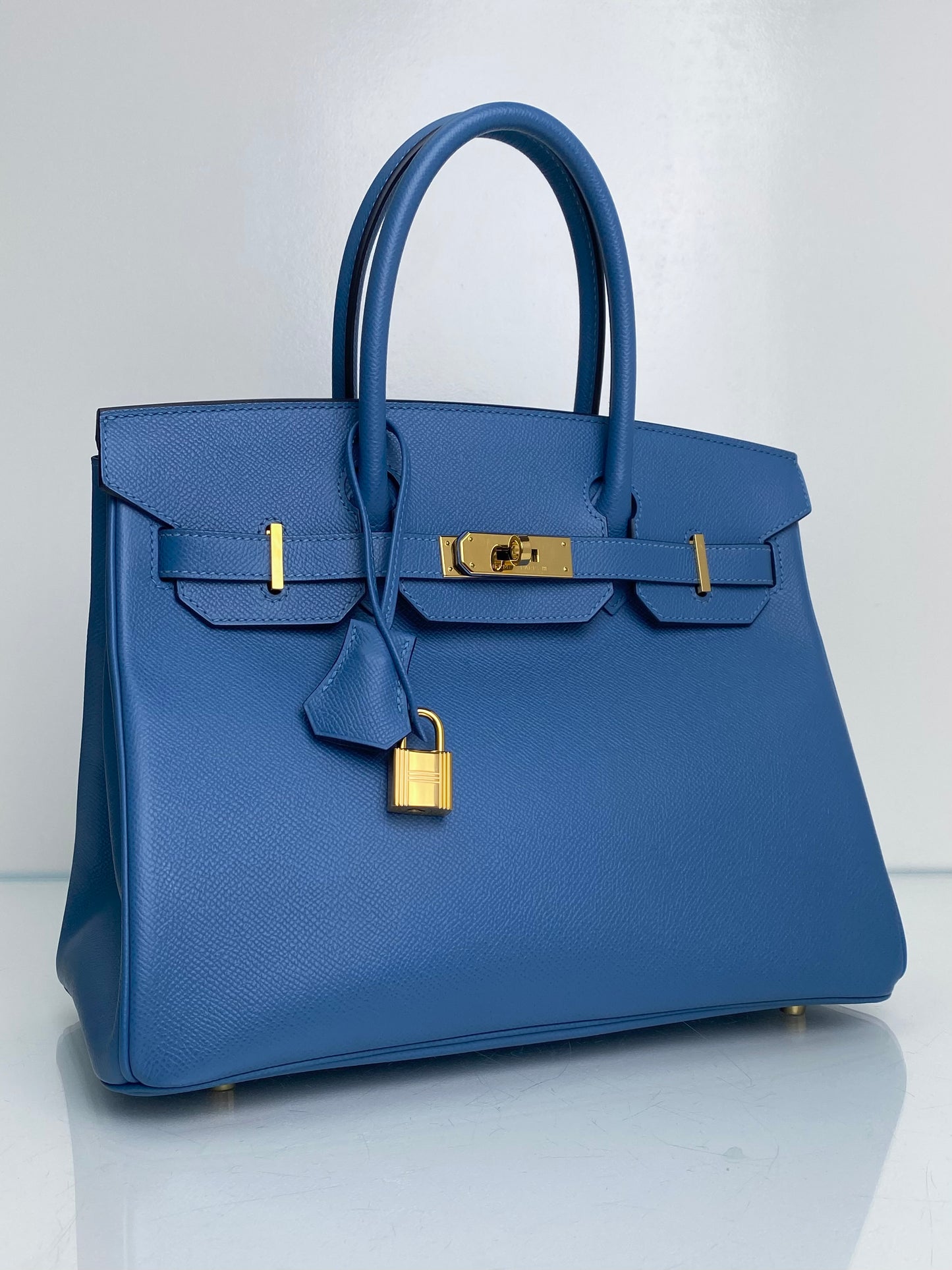 Hermes Birkin 30 Blue Paradise Epsom GHW #D