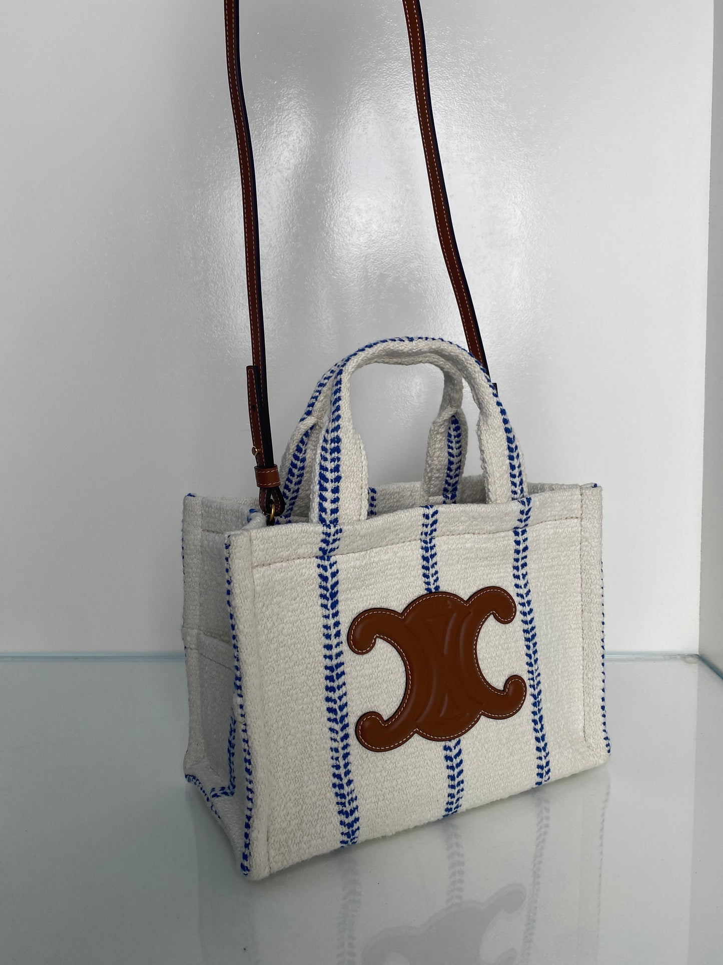 Celine Small Kaba Thais Canvas Tote Bag