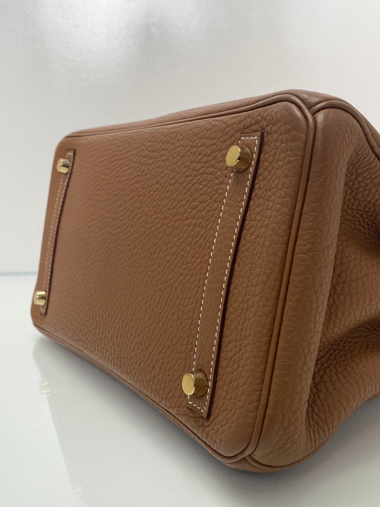 Hermes Birkin 30 Gold Togo GHW #Q