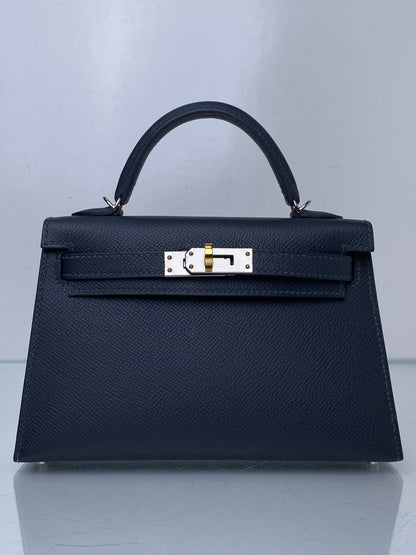Hermes Kelly Mini Ardoise Epsom EHW #W