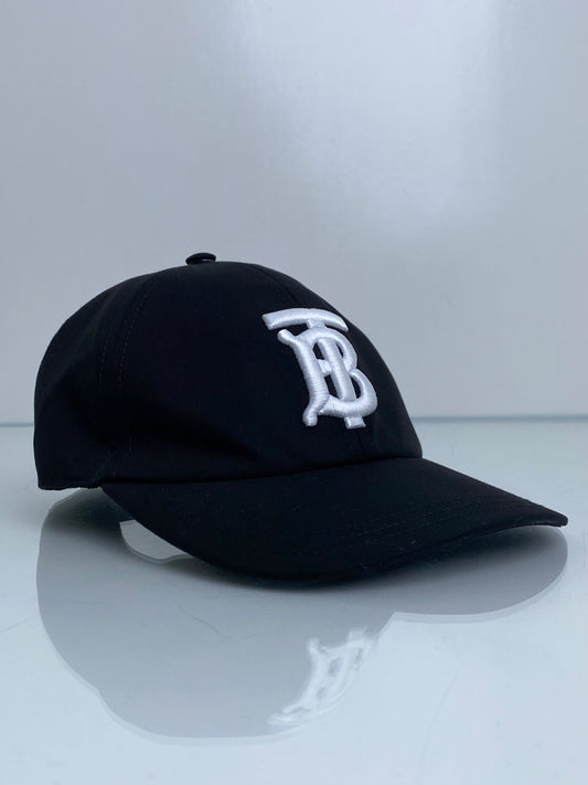 Burberry Black & White ‘TB’ Hat, L