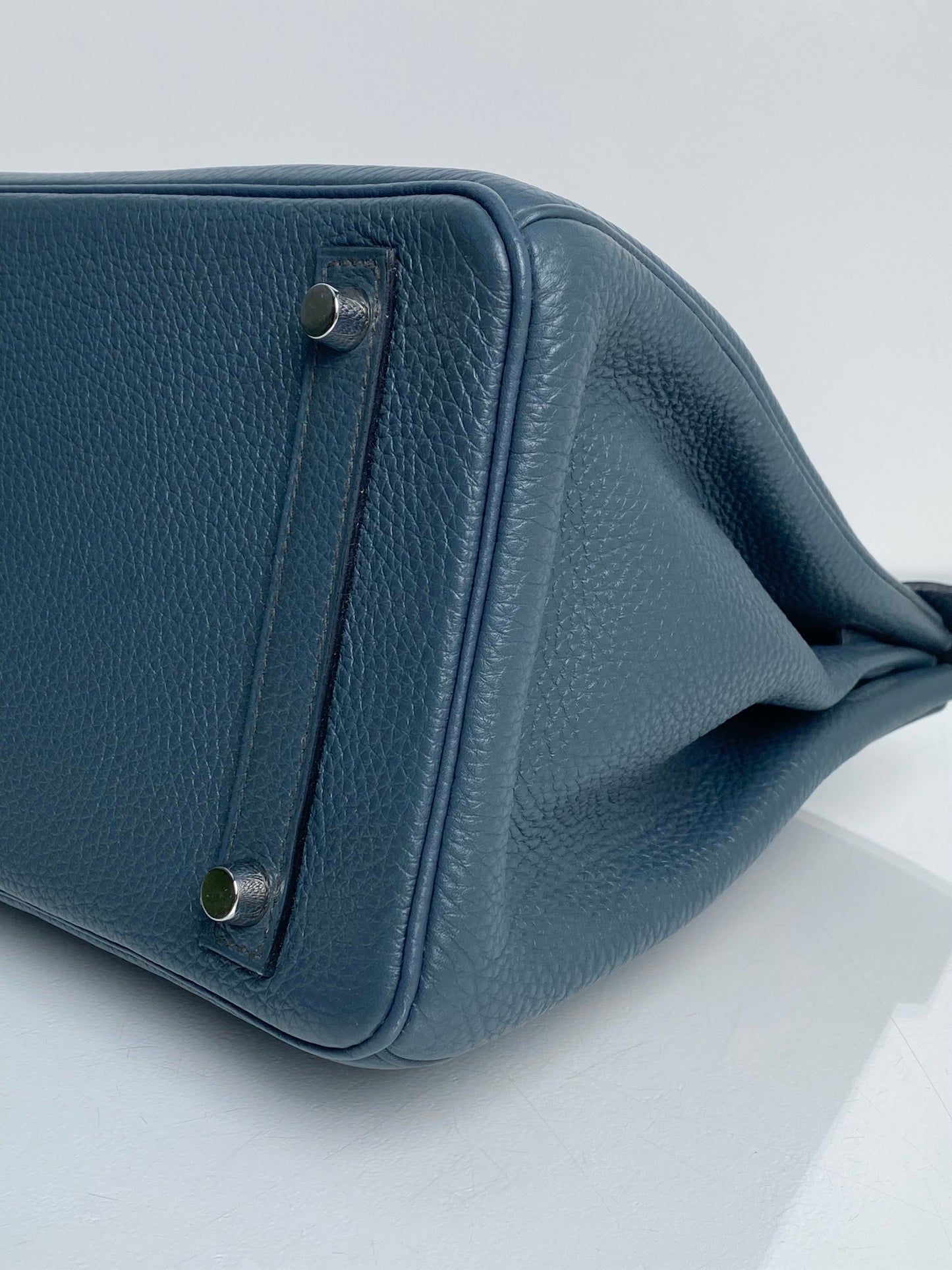 Hermes Birkin 30 Bleu Orage Togo PHW #Q