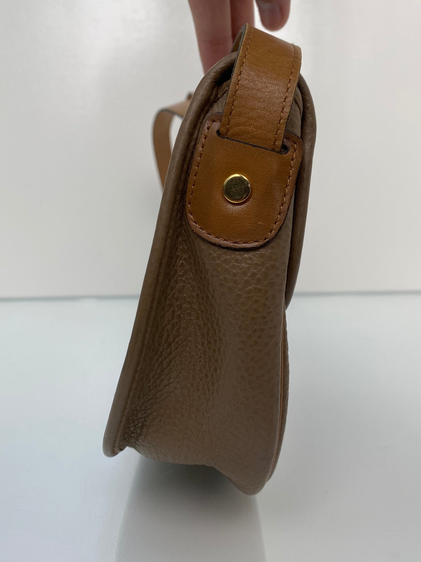 Dior Vintage Brown Crossbody Bag GHW