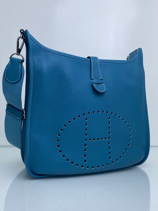 Hermes Evelyne GM I Bleu Jean Clemence PHW