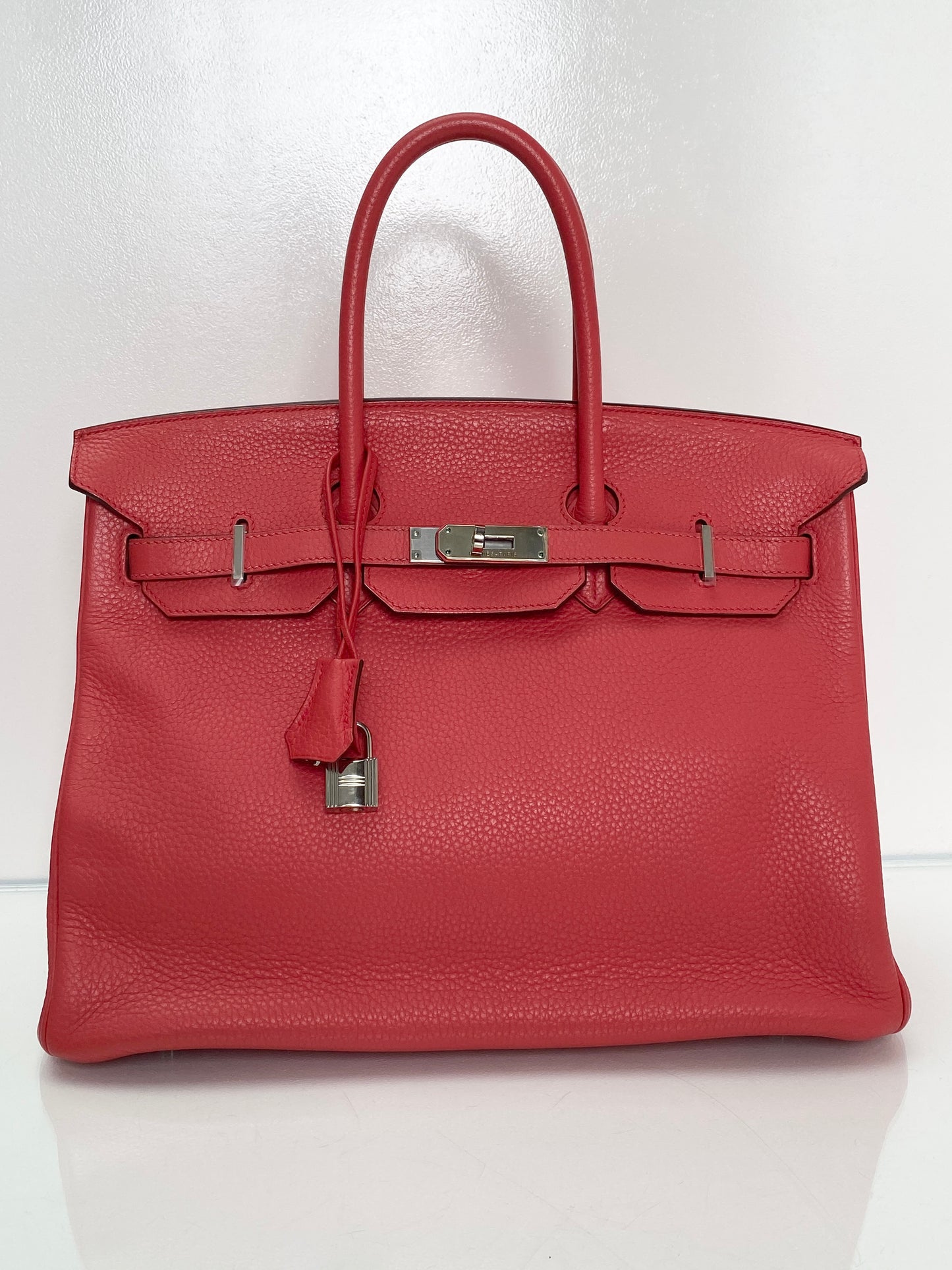 Hermes Birkin 35 Bougainvillea Clemence PHW #N