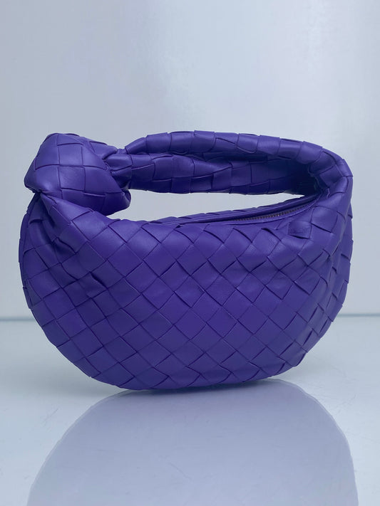 Bottega Veneta Purple Intrecciato Jodie Mini Bag GHW