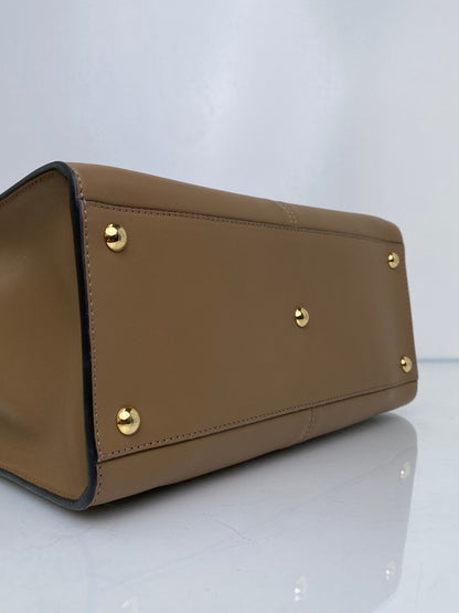 Fendi Taupe Peekaboo X-Lite Bag GHW