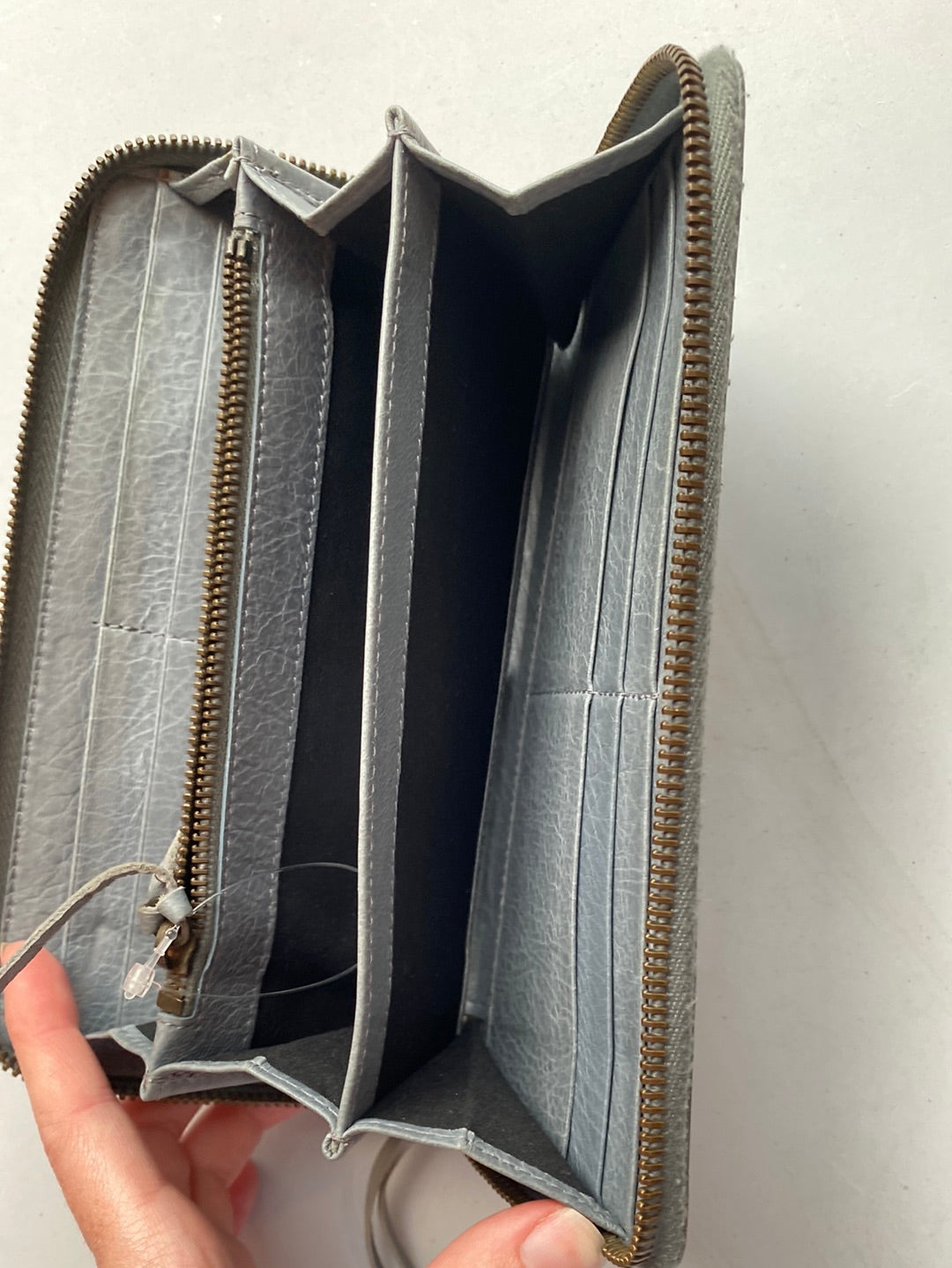 Balenciaga Grey Moto Wallet