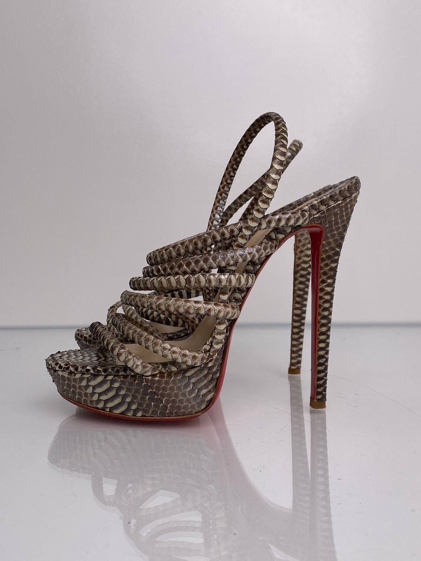 Christian Louboutin Exotic Python Heels, 39