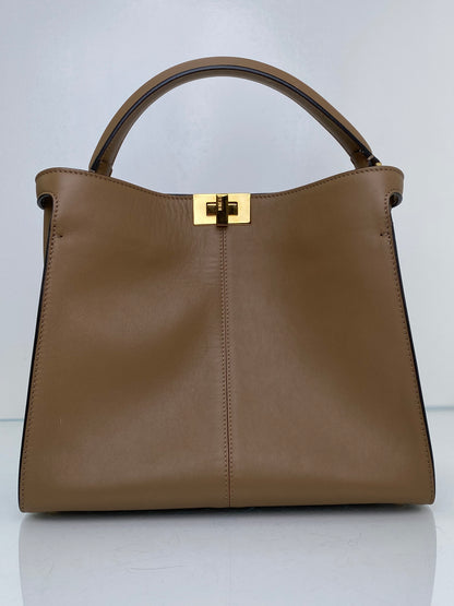 Fendi Taupe Peekaboo X-Lite Bag GHW