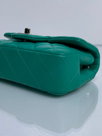 Chanel Mint Green Mini Rectangle Lambskin SHW