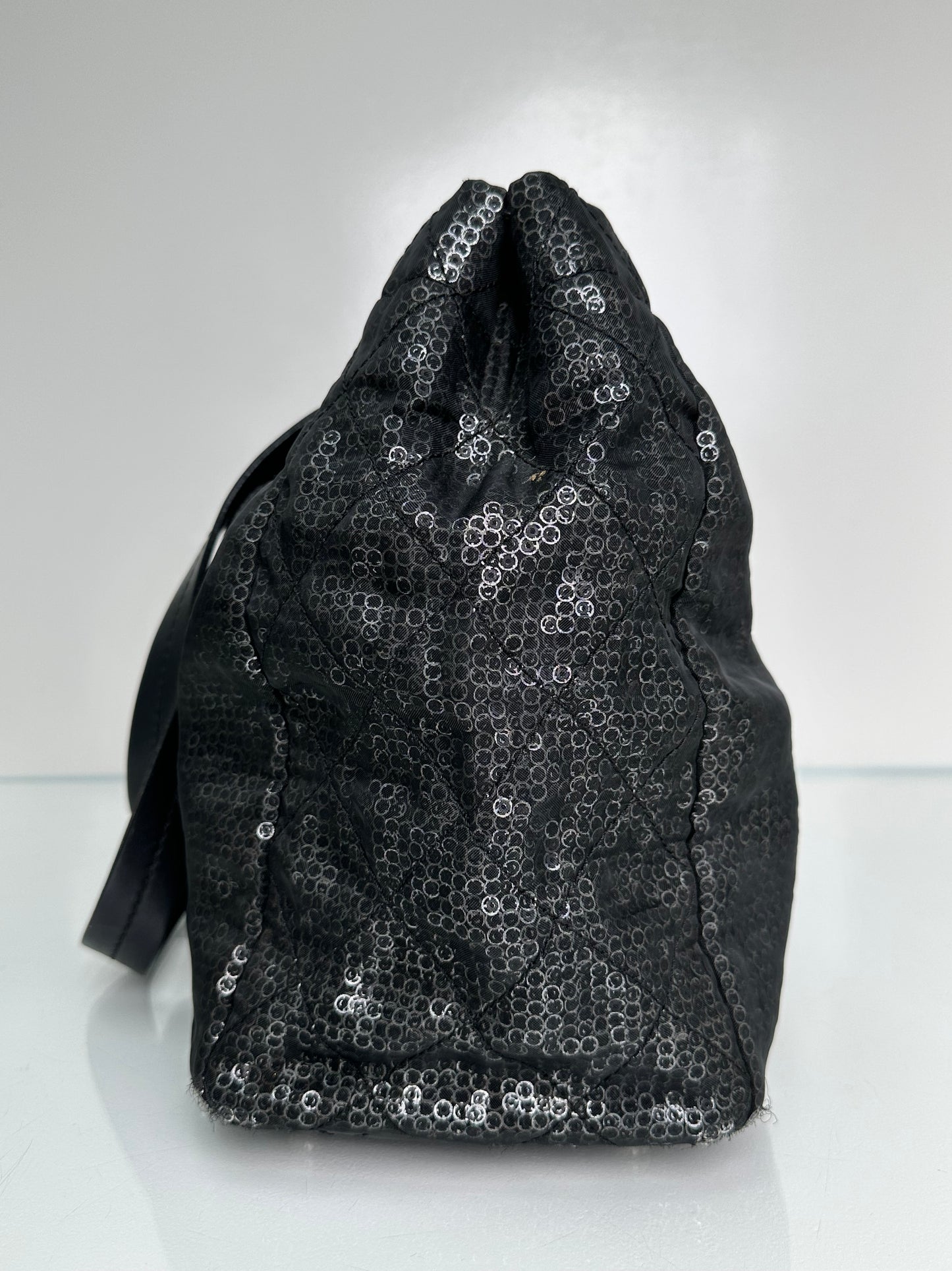 Chanel Black Hidden Sequins Tote Bag SHW
