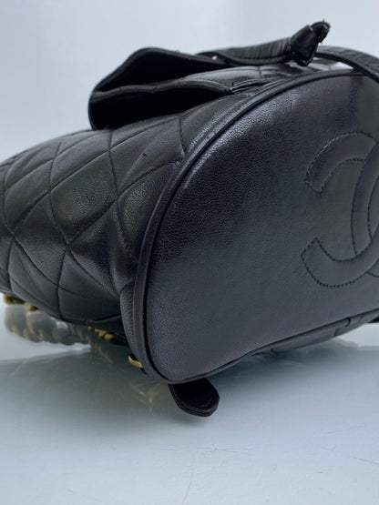 Chanel Vintage Black Duma Lambskin Backpack GHW #29