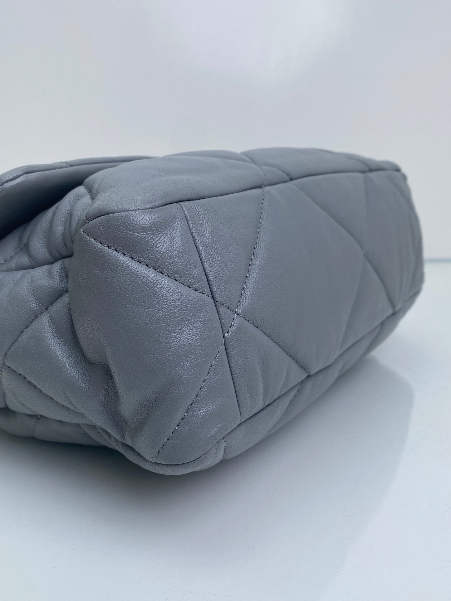 Chanel 19 Large Grey Calfskin TTHW