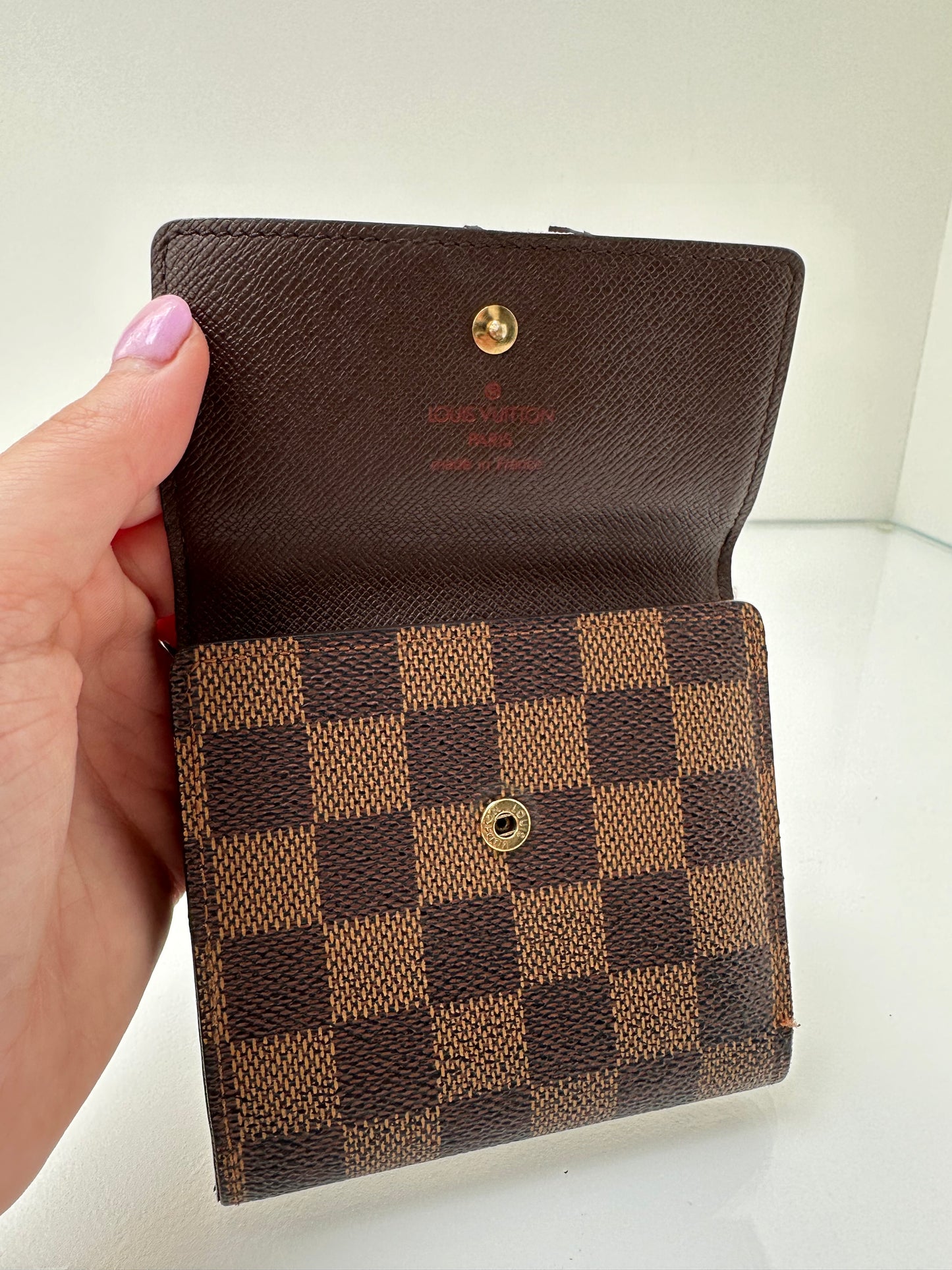 Louis Vuitton Damier Ebene Emilie Compact Wallet