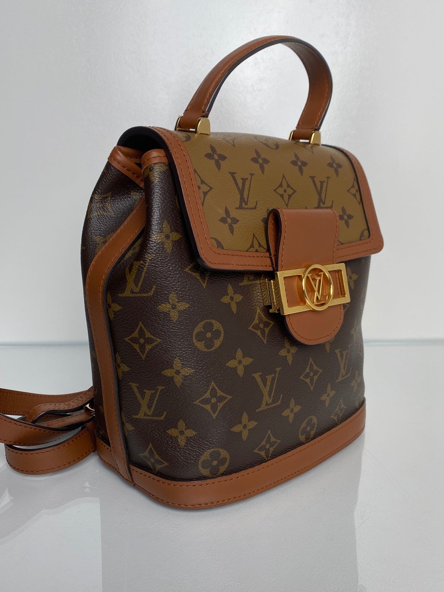 Louis Vuitton Dauphine Monogram PM Backpack GHW