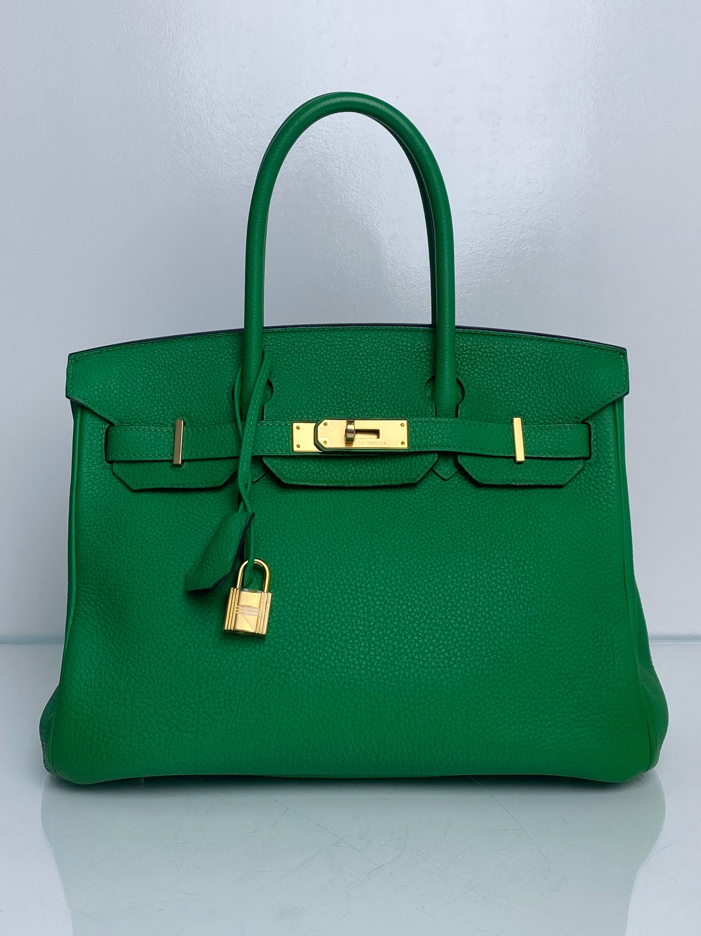 Hermes Birkin 30 Bamboo Togo GHW #R