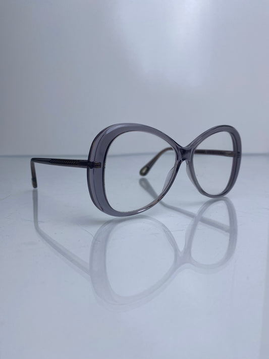 Chloe Grey Oval Braided Edge Prescription Glasses