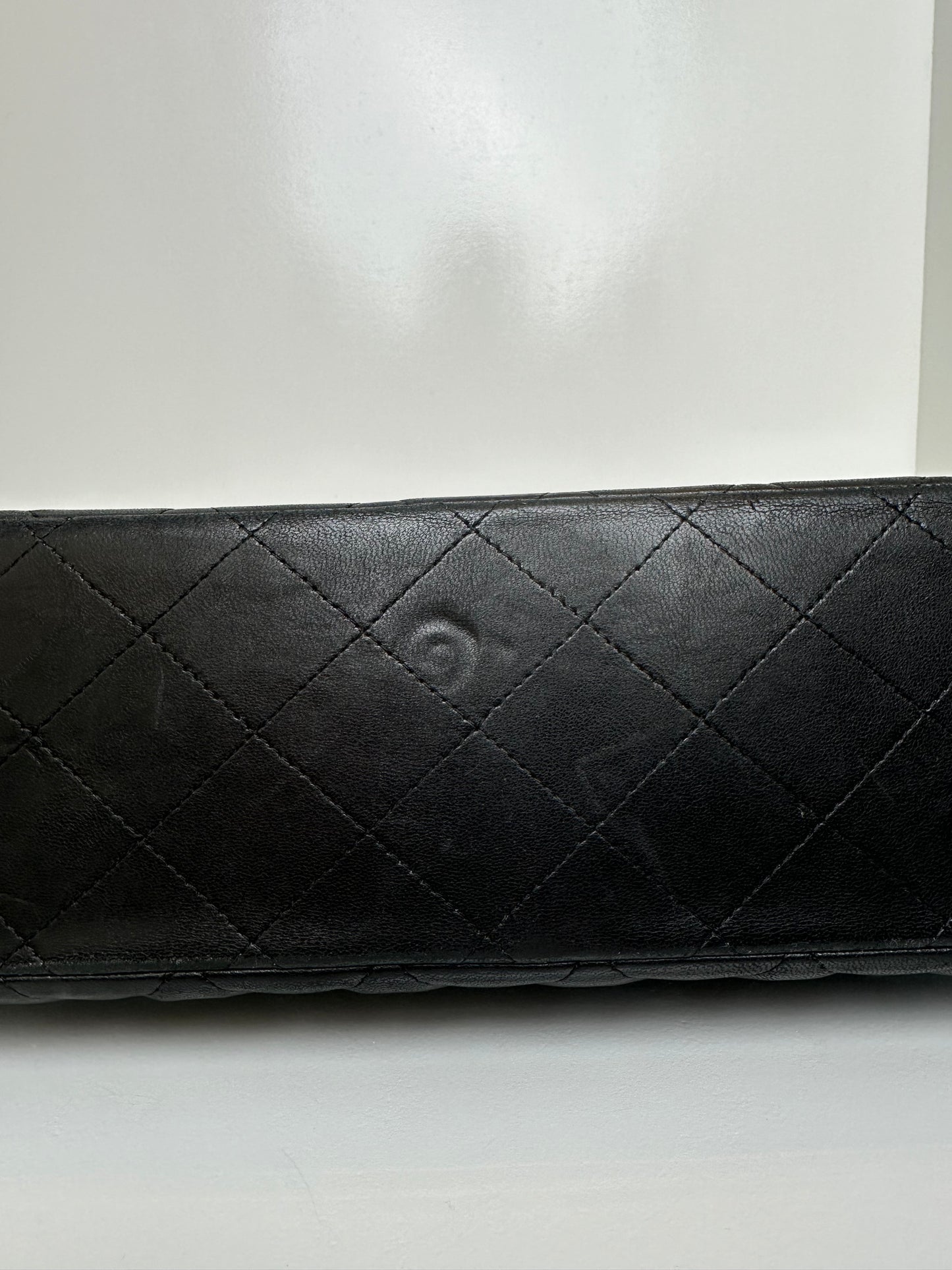 Chanel Black Lambskin Double Flap SHW