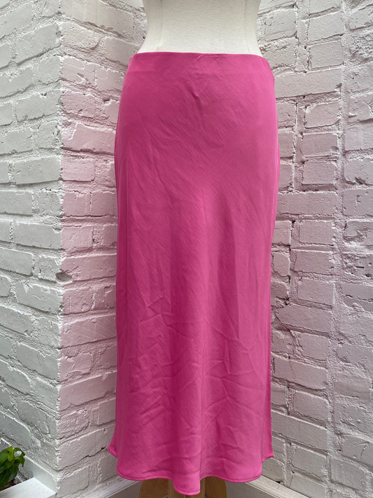 A New Day Pink Satin Maxi Skirt, M