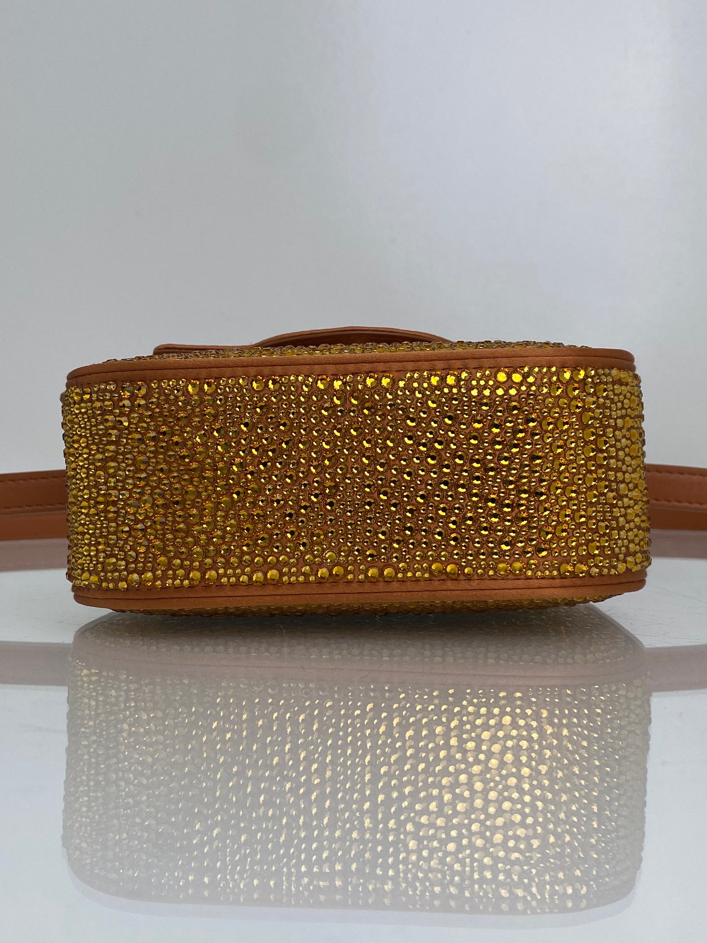 Versace La Medusa Crystal Embellished Mini Top Handle Bag