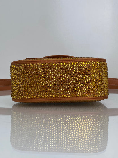 Versace La Medusa Crystal Embellished Mini Top Handle Bag
