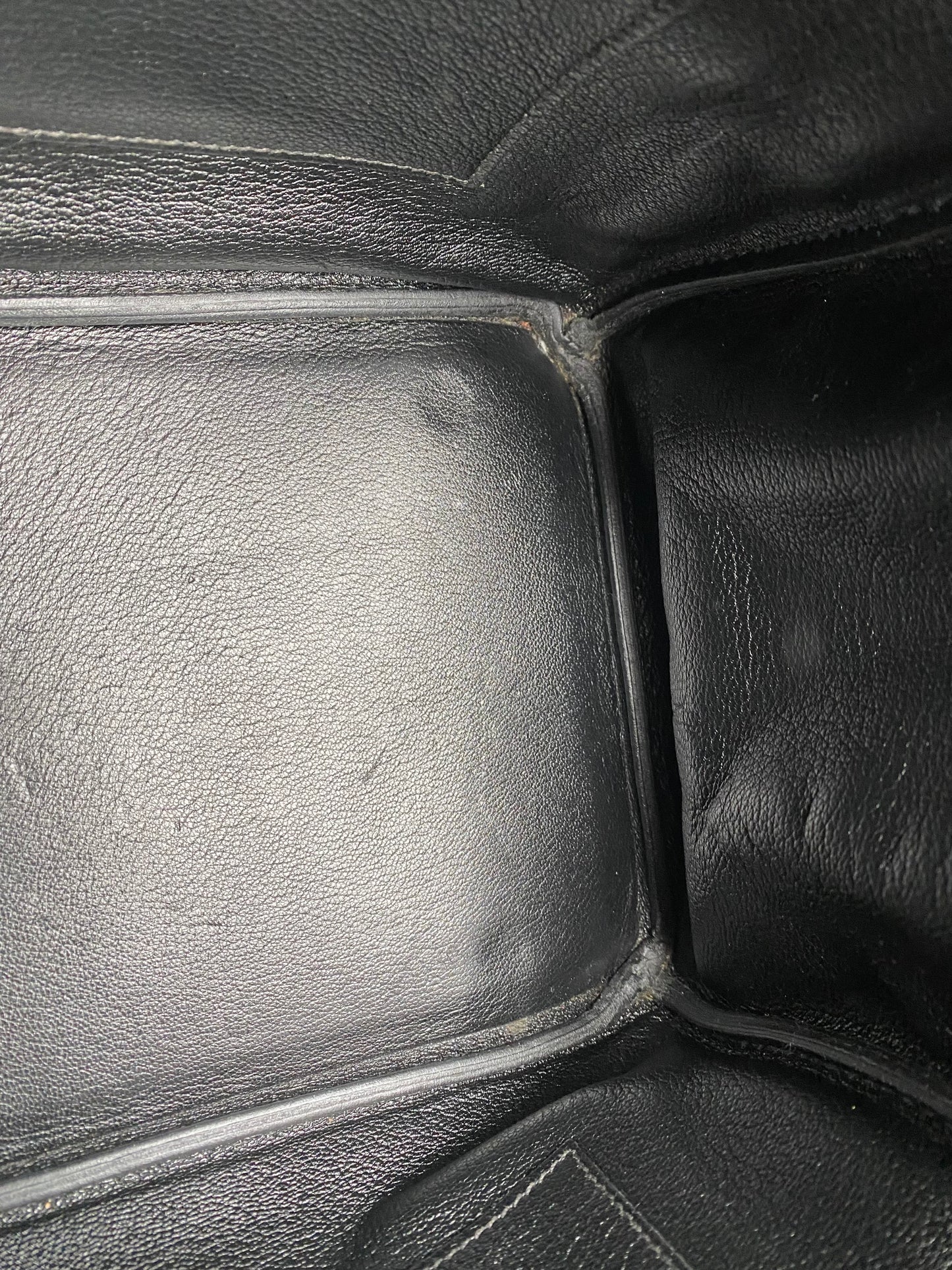 Hermes Birkin 35 Black Evercalf PHW #B