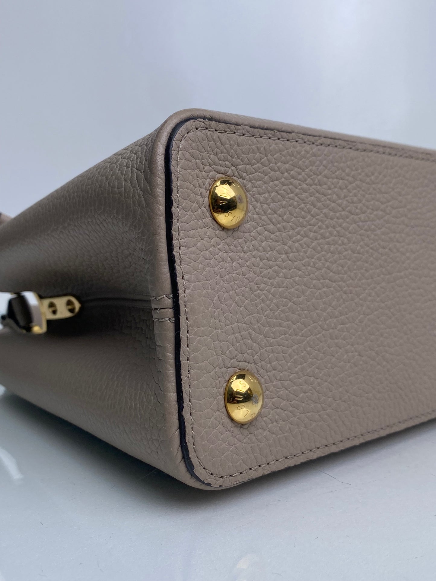 Louis Vuitton Galet Capucines Bag MM w/ Strap GHW