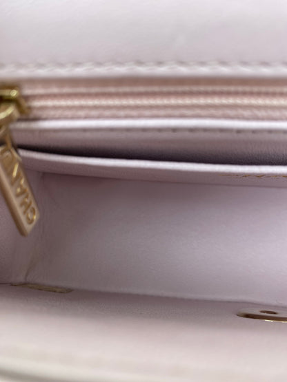 Chanel Light Pink Quilted Lambskin Mini Classic Flap Bag GHW #23