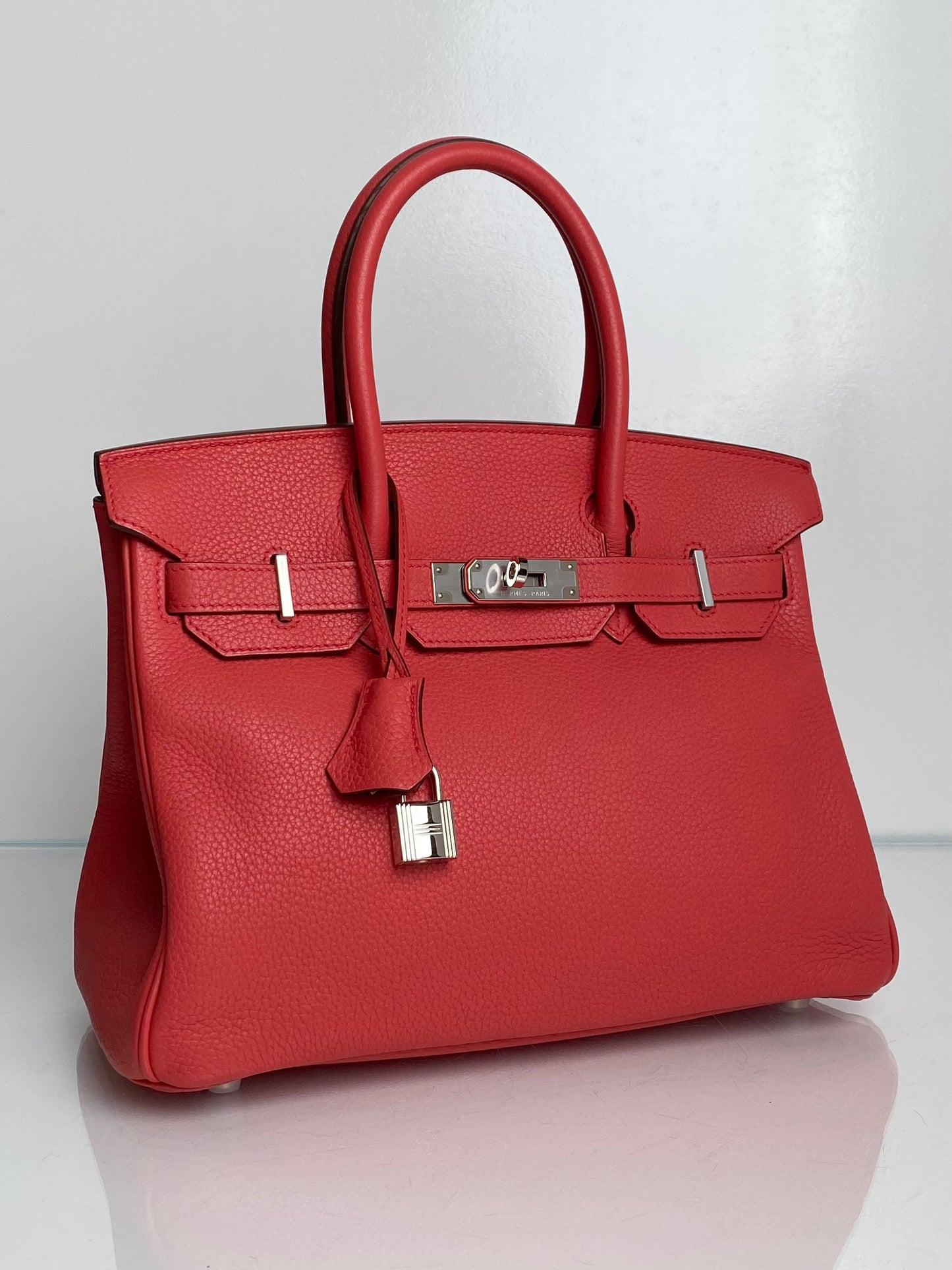 Hermes Birkin 30 Rose Jaipur Togo PHW #M