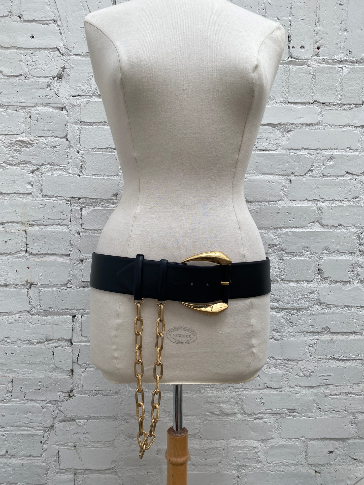 Roberto Cavalli Black & Gold Belt, 95