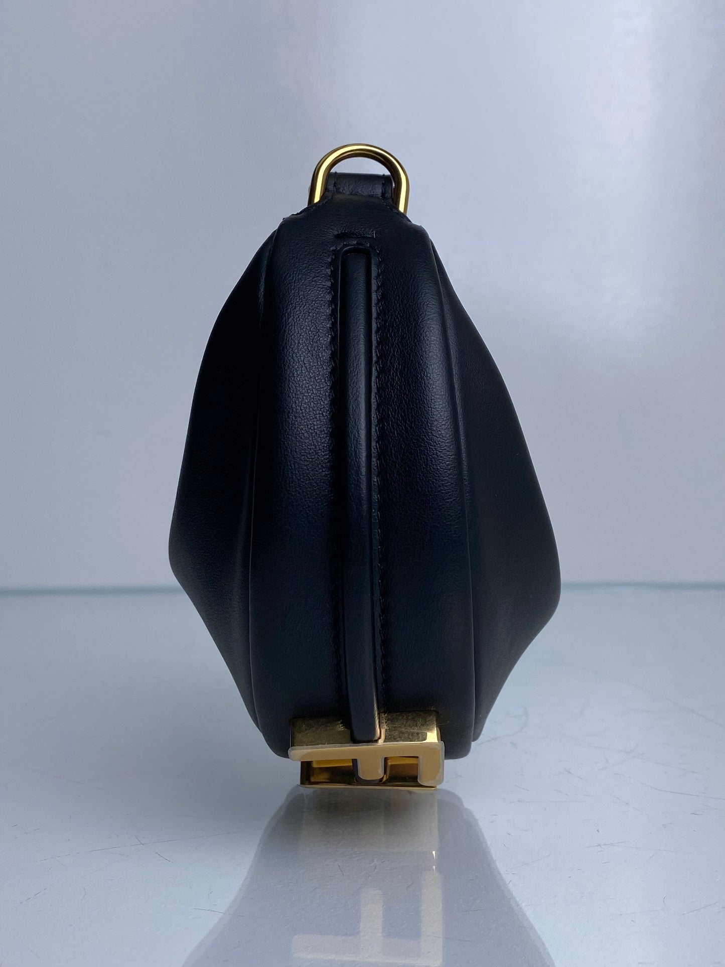 Fendi Black Nano Fendigraphy Bag / Charm GHW