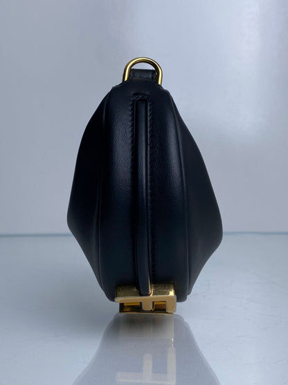 Fendi Black Nano Fendigraphy Bag / Charm GHW